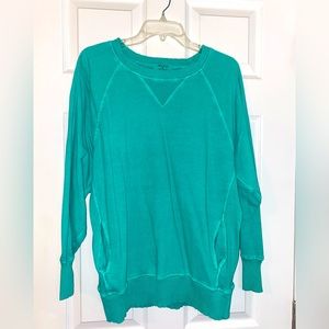 Zenana green long tunic. Size M